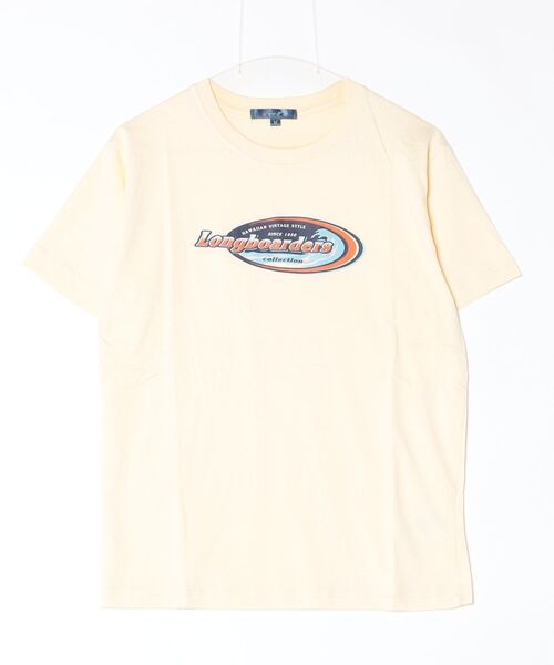 ARCADE（アーケード）の「サーフプリント クルーネック半袖Tシャツ　PRIMAL POINT（Tシャツ/カットソー・メンズ・ブラック系1/ブラック系3/ブルー系3/ホワイト系1/ホワイト系2/ホワイト系3/ブラック系2/イエロー系2/ピンク系1・M/L/LL）」の20枚目の写真