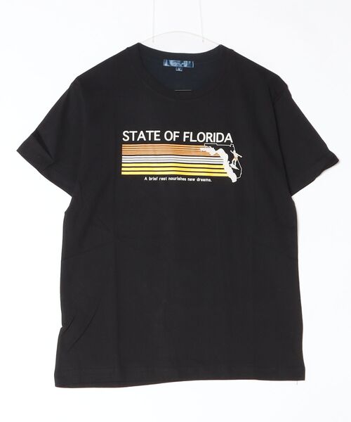 ARCADE（アーケード）の「サーフプリント クルーネック半袖Tシャツ　PRIMAL POINT（Tシャツ/カットソー・メンズ・ブラック系1/ブラック系3/ブルー系3/ホワイト系1/ホワイト系2/ホワイト系3/ブラック系2/イエロー系2/ピンク系1・M/L/LL）」の16枚目の写真