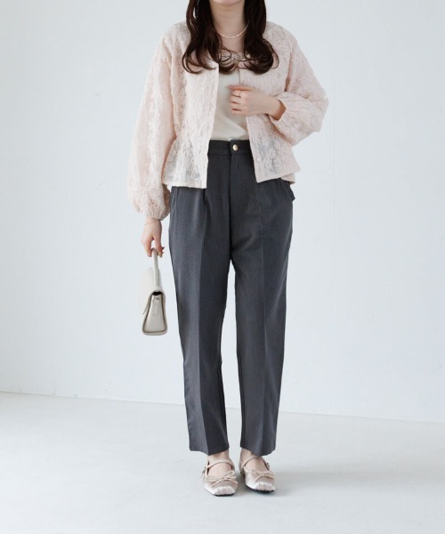 flower(フラワー)の「ブロッサムシアートップ(シャツ/ブラウス・レディース・ホワイト/ピンク/ブルー・FREE)」の18枚目の写真