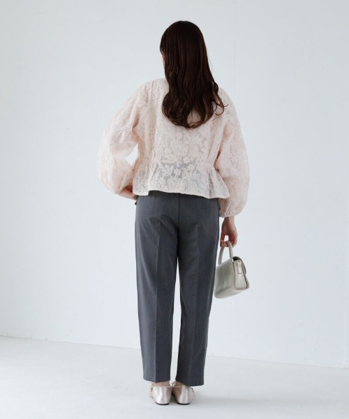 flower(フラワー)の「ブロッサムシアートップ(シャツ/ブラウス・レディース・ホワイト/ピンク/ブルー・FREE)」の20枚目の写真