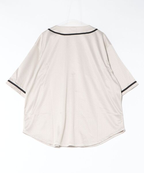 NEW ERA(ニューエラ)の「NEW ERA/ニューエラ 半袖 ベースボールシャツ メンズ MESH BASEBALL SHIRT 14856730/14856731(シャツ/ブラウス・メンズ・ストーン/ブラック・M/L/XL/XXL)」の3枚目の写真