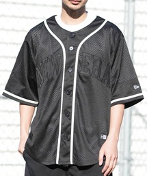 NEW ERA | NEW ERA/ニューエラ 半袖 ベースボールシャツ メンズ MESH BASEBALL SHIRT 14856730/14856731(シャツ/ブラウス)