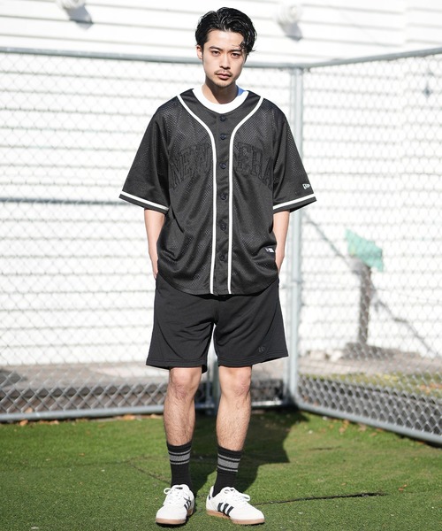 NEW ERA(ニューエラ)の「NEW ERA/ニューエラ 半袖 ベースボールシャツ メンズ MESH BASEBALL SHIRT 14856730/14856731(シャツ/ブラウス・メンズ・ストーン/ブラック・M/L/XL/XXL)」の16枚目の写真