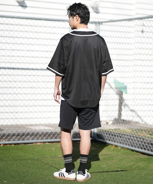 NEW ERA(ニューエラ)の「NEW ERA/ニューエラ 半袖 ベースボールシャツ メンズ MESH BASEBALL SHIRT 14856730/14856731(シャツ/ブラウス・メンズ・ストーン/ブラック・M/L/XL/XXL)」の17枚目の写真