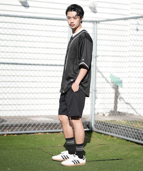 NEW ERA(ニューエラ)の「NEW ERA/ニューエラ 半袖 ベースボールシャツ メンズ MESH BASEBALL SHIRT 14856730/14856731(シャツ/ブラウス・メンズ・ストーン/ブラック・M/L/XL/XXL)」の18枚目の写真