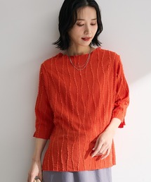 Green　Parks | 5分袖表面感カットプルオーバー(Tシャツ/カットソー)