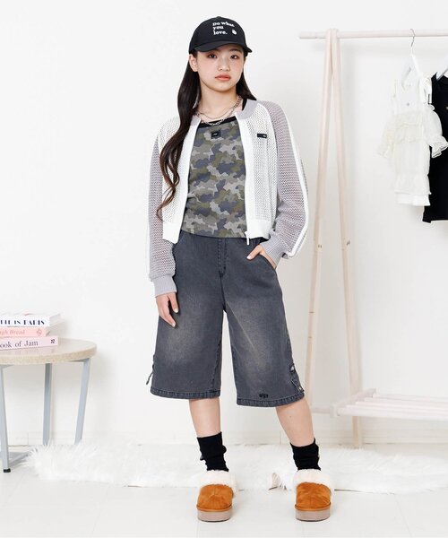 algy（アルジー）の「プレート付きメッシュキャップ（キャップ・キッズ・ライム/ピンク/ブラック/オフホワイト・SMALL/MEDIUM）」の6枚目の写真