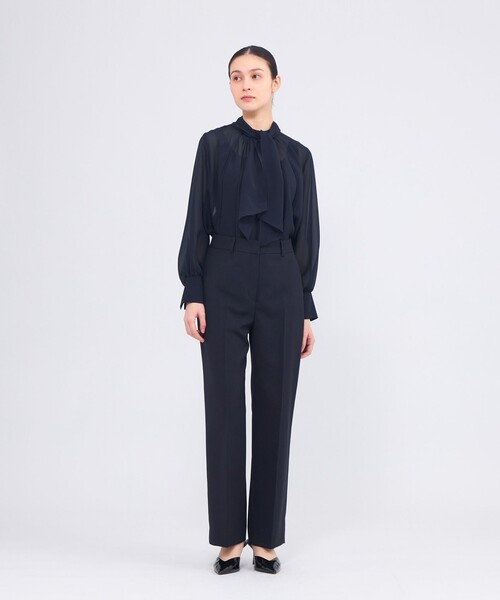 EPOCA（エポカ）の「ドライコンフォートツイル ストレートパンツ（その他パンツ・レディース・ネイビー/ホワイト・40）」の5枚目の写真