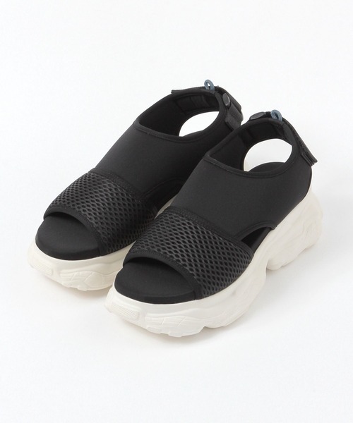 niko and...（ニコアンド）の「メッシュスポーツサンダル（サンダル・レディース・その他1/アイボリー/ブラック・LARGE/MEDIUM/SMALL）」の2枚目の写真
