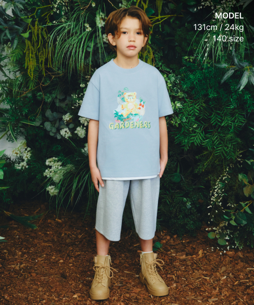 MUSINSA STANDARD KIDS（ムシンサスタンダードキッズ）の「[スロコースターコラボ] ガードナーズTシャツ [ブルーグレー]（Tシャツ/カットソー・レディース・その他・120/130/150/160/140）」の2枚目の写真