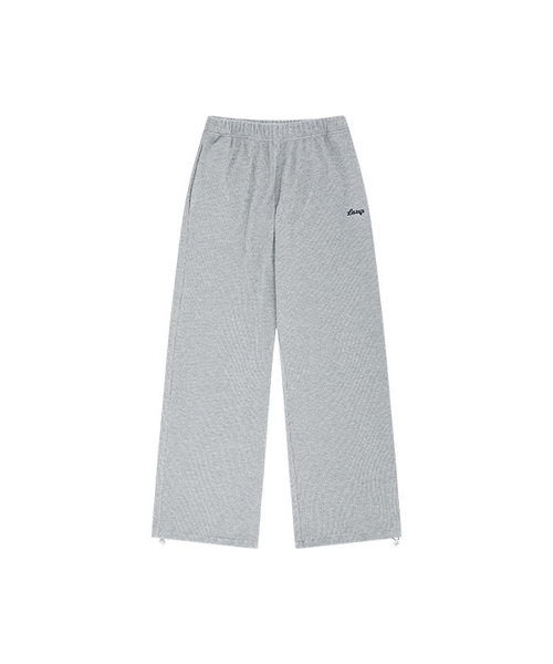 LAZYZ（レイジジ）の「ベイクドワッフルラウンジストリングパンツ（5色展開）（スウェットパンツ・レディース・ブラウン/ライトグレー/オリーブ/エメラルドブルー/イエロー・FREE）」の2枚目の写真