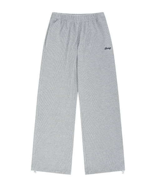 LAZYZ（レイジジ）の「ベイクドワッフルラウンジストリングパンツ（5色展開）（スウェットパンツ・レディース・ブラウン/ライトグレー/オリーブ/エメラルドブルー/イエロー・FREE）」の14枚目の写真