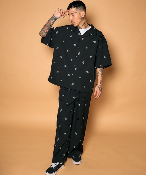 Subciety(サブサエティ)の「All-over embroidered pants(その他パンツ・メンズ・ブラック/ブラウン/ホワイト・LARGE/MEDIUM/SMALL/X-LARGE)」の5枚目の写真