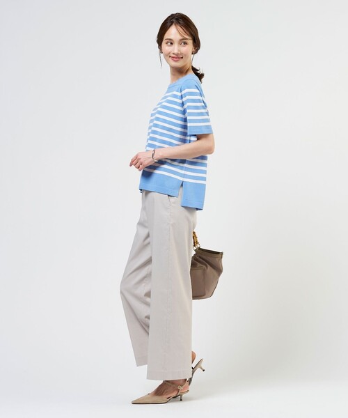 J.PRESS Ladies（J.プレス レディス）の「RELAX OVER KNIT プルオーバー（ニット/セーター・レディース・オレンジ系1/スカイブルー系1/ブラウン系1・SMALL）」の9枚目の写真