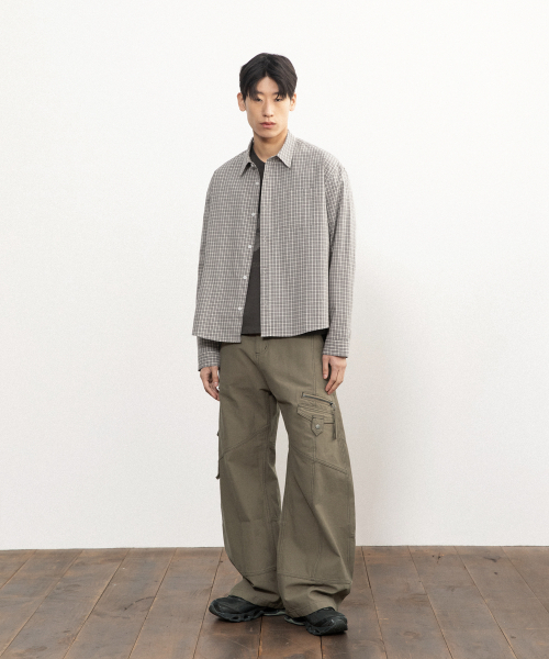 BEGIN202（ビギン202）の「[3カラー] エッジワークラボパンツ（その他パンツ・メンズ・ブラック/ベージュ/ブラウン・1/2/4/3）」の4枚目の写真