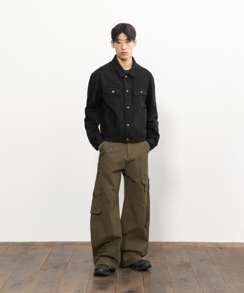 BEGIN202（ビギン202）の「[3カラー] エッジワークラボパンツ（その他パンツ・メンズ・ブラック/ベージュ/ブラウン・1/2/4/3）」の6枚目の写真