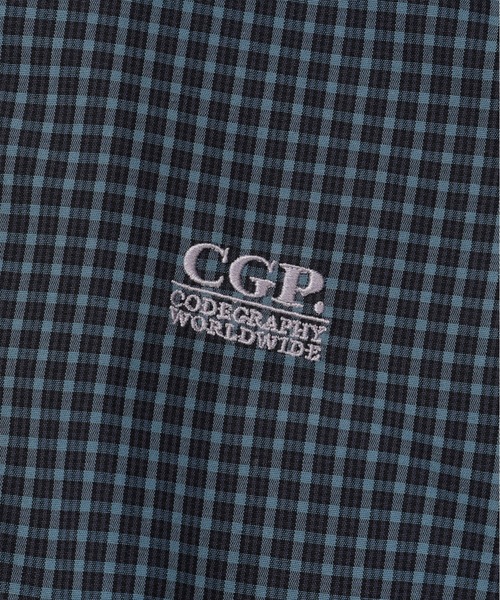codegraphy（コードグラフィー）の「Checked Hooded Jumper CBFSUJP002（ブルゾン・メンズ・スカイブルー/ダークネイビー・LARGE/MEDIUM）」の8枚目の写真