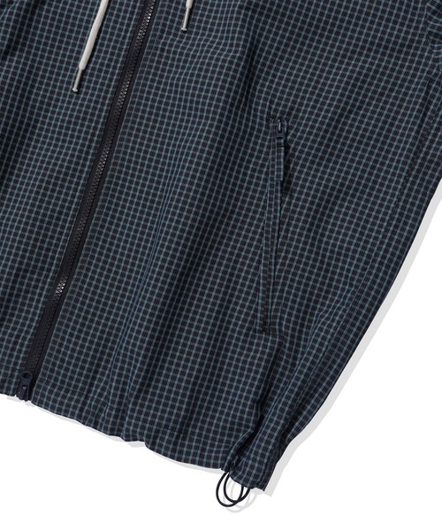 codegraphy（コードグラフィー）の「Checked Hooded Jumper CBFSUJP002（ブルゾン・メンズ・スカイブルー/ダークネイビー・LARGE/MEDIUM）」の9枚目の写真