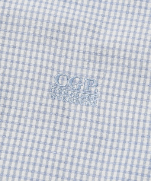 codegraphy（コードグラフィー）の「Checked Hooded Jumper CBFSUJP002（ブルゾン・メンズ・スカイブルー/ダークネイビー・LARGE/MEDIUM）」の12枚目の写真