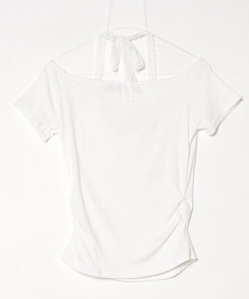 .KOM(ドットコム)の「A'GEM/9 × .kom 『.KOM/ドットケーオーエム』レースホルターレイヤードトップス(Tシャツ/カットソー・レディース・ホワイト/グレー・FREE)」の7枚目の写真