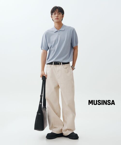MUSINSA STANDARD（ムシンサスタンダード）の「[クールタンダード] バルーンデニムパンツ [クリーム]（デニムパンツ・メンズ・その他・40/38/42/26/27/28/29/36/34/32/30/31/33）」の10枚目の写真