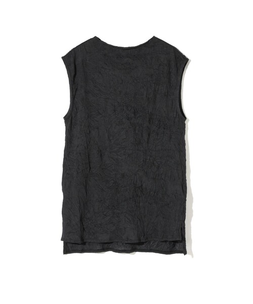 MIDIUMISOLID(ミディウミソリッド)の「MIDIUMISOLID for Ladies シースルーハイネックノースリーブインナー(Tシャツ/カットソー・レディース・ブラック/パープル/オフホワイト・FREE)」の5枚目の写真