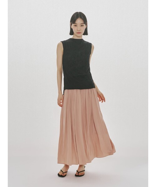 MIDIUMISOLID(ミディウミソリッド)の「MIDIUMISOLID for Ladies シースルーハイネックノースリーブインナー(Tシャツ/カットソー・レディース・ブラック/パープル/オフホワイト・FREE)」の13枚目の写真