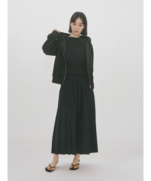 MIDIUMISOLID(ミディウミソリッド)の「MIDIUMISOLID for Ladies シースルーハイネックノースリーブインナー(Tシャツ/カットソー・レディース・ブラック/パープル/オフホワイト・FREE)」の16枚目の写真