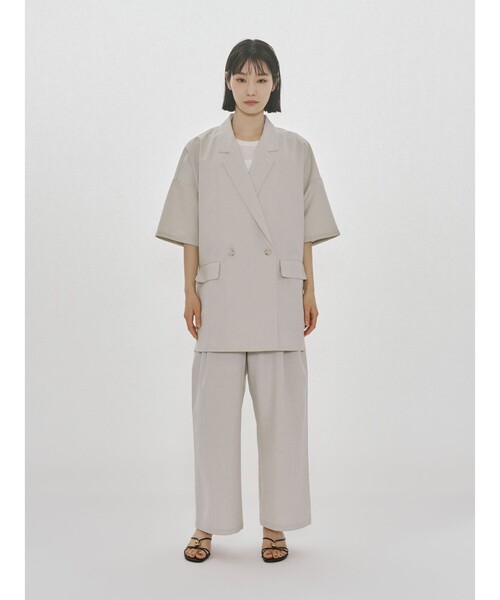 MIDIUMISOLID(ミディウミソリッド)の「MIDIUMISOLID for Ladies シースルーハイネックノースリーブインナー(Tシャツ/カットソー・レディース・ブラック/パープル/オフホワイト・FREE)」の17枚目の写真