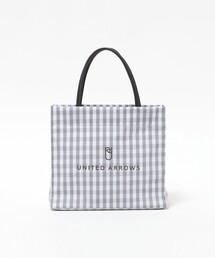 ギンガムチェック ロゴ トートバッグ S