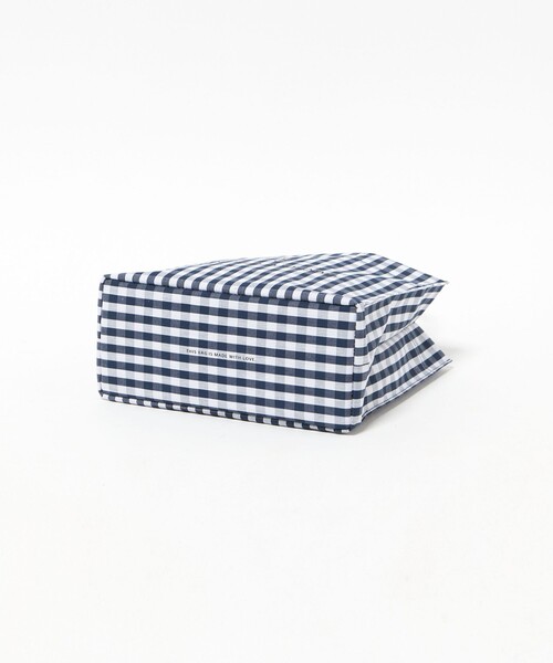 UNITED ARROWS（ユナイテッドアローズ）の「ギンガムチェック ロゴ トートバッグ S（トートバッグ・レディース・ネイビー/ライトグレー・FREE）」の7枚目の写真