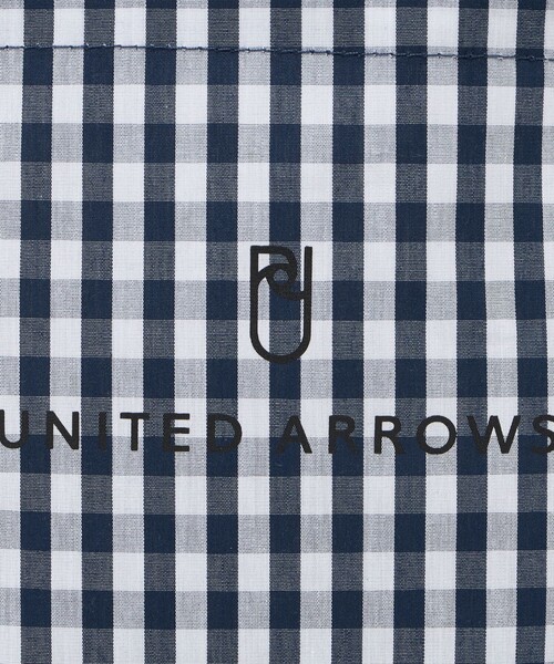 UNITED ARROWS（ユナイテッドアローズ）の「ギンガムチェック ロゴ トートバッグ S（トートバッグ・レディース・ネイビー/ライトグレー・FREE）」の10枚目の写真