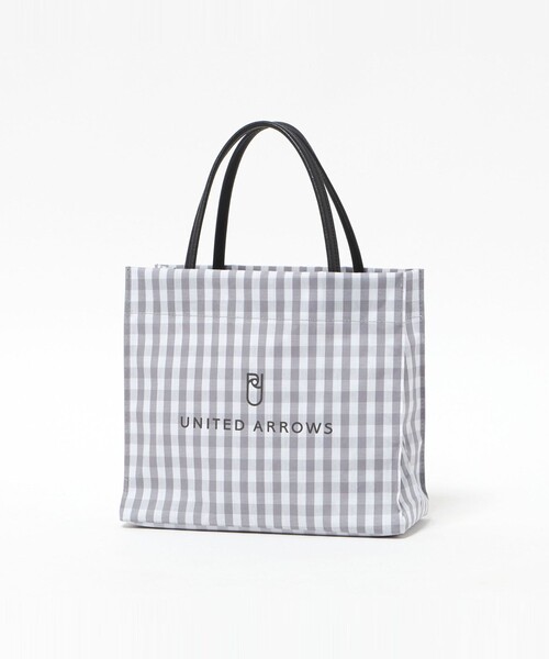 UNITED ARROWS（ユナイテッドアローズ）の「ギンガムチェック ロゴ トートバッグ S（トートバッグ・レディース・ネイビー/ライトグレー・FREE）」の11枚目の写真