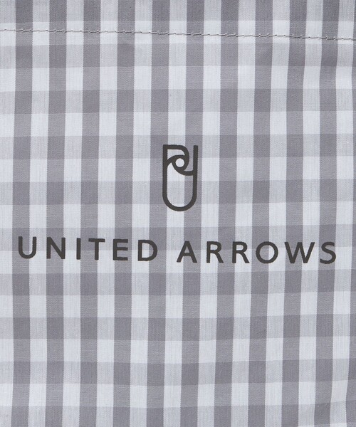UNITED ARROWS（ユナイテッドアローズ）の「ギンガムチェック ロゴ トートバッグ S（トートバッグ・レディース・ネイビー/ライトグレー・FREE）」の13枚目の写真