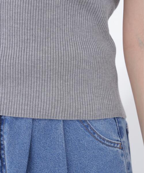 PROPORTION BODY DRESSING（プロポーションボディドレッシング）の「異素材ハーフスリーブニット / 1216170413（ニット/セーター・レディース・ホワイト系その他/グレー系その他/ネイビー・FREE）」の14枚目の写真