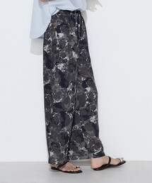 K.T KIYOKO TAKASE | 麻調ポリエステル ボタニカルプリントパンツ(その他パンツ)
