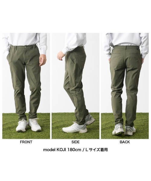 stella77golf(ステラセブンティーンセブンゴルフ)の「WX-barrierロングパンツ(チノパンツ・メンズ・ネイビー/ブラック/カーキ・MEDIUM/LARGE/X-LARGE/XX-LARGE)」の7枚目の写真