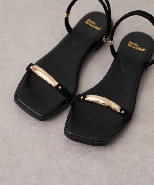 Omekashi(オメカシ)の「2WAYスクエアサンダル(サンダル・レディース・ブラック/ブラウン・SMALL/LARGE/MEDIUM)」の8枚目の写真