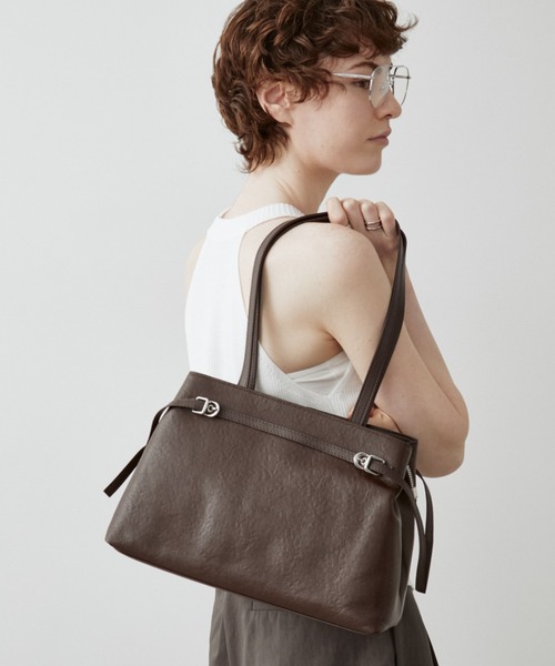 arholiday.standard（エーアールホリデースタンダード）の「2way real  leather belt tote bag / リアルレザーベルトトートバッグ（トートバッグ・レディース・ブラウン/ブラック・FREE）」の22枚目の写真