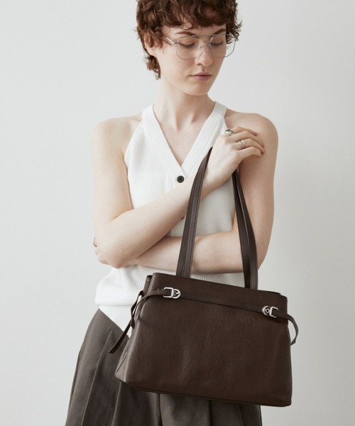 arholiday.standard（エーアールホリデースタンダード）の「2way real  leather belt tote bag / リアルレザーベルトトートバッグ（トートバッグ・レディース・ブラウン/ブラック・FREE）」の21枚目の写真