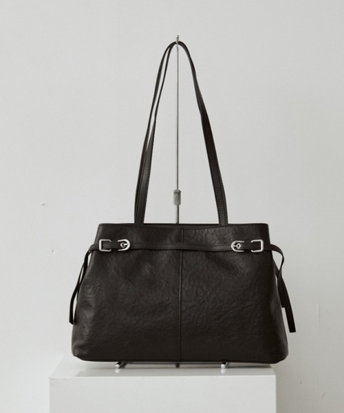arholiday.standard（エーアールホリデースタンダード）の「2way real  leather belt tote bag / リアルレザーベルトトートバッグ（トートバッグ・レディース・ブラウン/ブラック・FREE）」の8枚目の写真