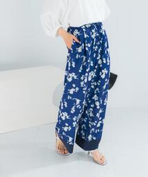 URBAN RESEARCH ROSSO WOMEN | フラワーモチーフプリントパンツ(その他パンツ)