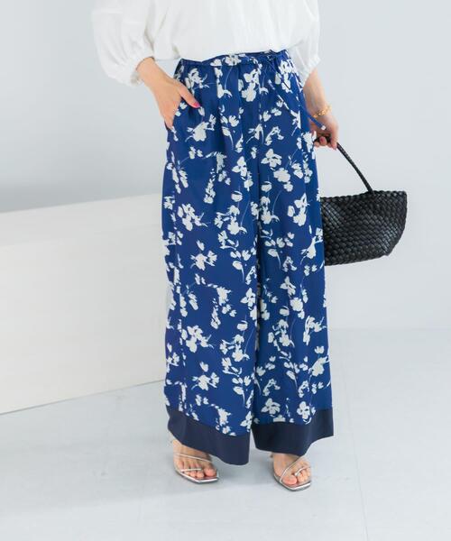 URBAN RESEARCH ROSSO WOMEN(アーバンリサーチ ロッソ)の「フラワーモチーフプリントパンツ(その他パンツ・レディース・グリーン/ブルー・36/38)」の20枚目の写真