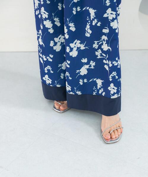 URBAN RESEARCH ROSSO WOMEN(アーバンリサーチ ロッソ)の「フラワーモチーフプリントパンツ(その他パンツ・レディース・グリーン/ブルー・36/38)」の6枚目の写真