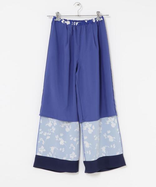 URBAN RESEARCH ROSSO WOMEN(アーバンリサーチ ロッソ)の「フラワーモチーフプリントパンツ(その他パンツ・レディース・グリーン/ブルー・36/38)」の10枚目の写真