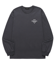 OUSE（オウズ）の「ベーシックロゴロングスリーブ (DLS039) チャコール（Tシャツ/カットソー）」