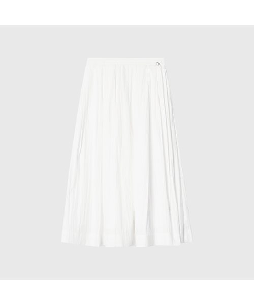 LOOKAST(ルックキャスト)の「フローラフレアロングスカート / FLORA FLARE LONG SKIRT_2colors(スカート・レディース・ホワイト/ブラック・SMALL/MEDIUM)」の1枚目の写真