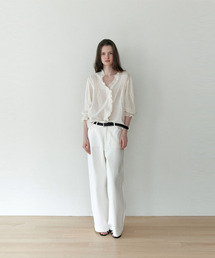Pocket Cotton Pants_Ivory