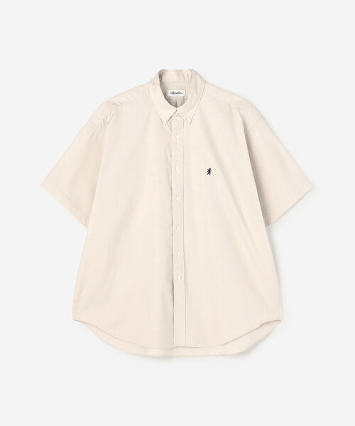GYMPHLEX(ジムフレックス)の「Gymphlex | コットンツイル ボタンダウン半袖シャツ MEN(シャツ/ブラウス・メンズ・ベージュ系その他/チャコール・S/L/M)」の7枚目の写真
