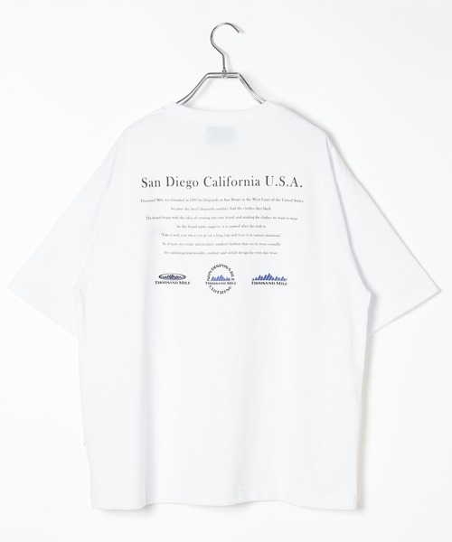 THOUSAND MILE(サウザンドマイル)の「【THOUSAND MILE(サウザンドマイル)】ロゴバックプリントTシャツ(Tシャツ/カットソー・メンズ・ブラック/ホワイト/グレー・LARGE/MEDIUM)」の9枚目の写真